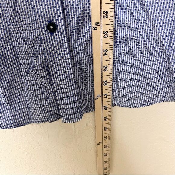 Robert Graham Long Sleeve Tailored Fit Button Up Shirt Blue Print Size S - Picture 2 of 5